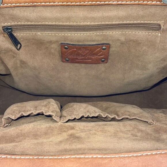 Patricia Nash Womens Clairaut Floral Leather Shoulder Bag Multicolor OS - Picture 8 of 9